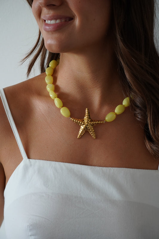 COLLIER STAR JAUNE