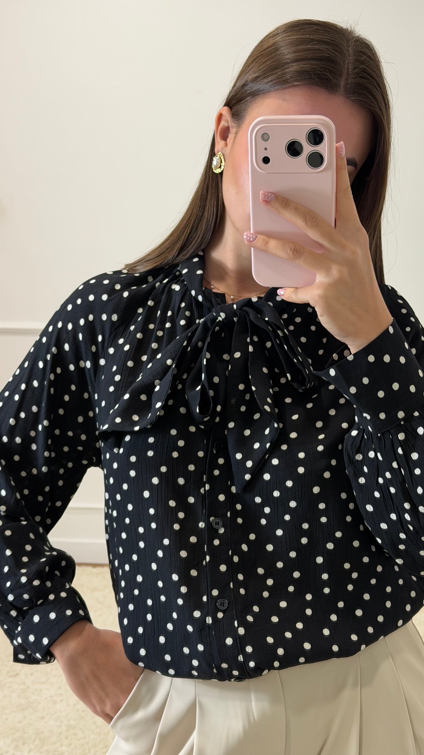 BLOUSE À POIS