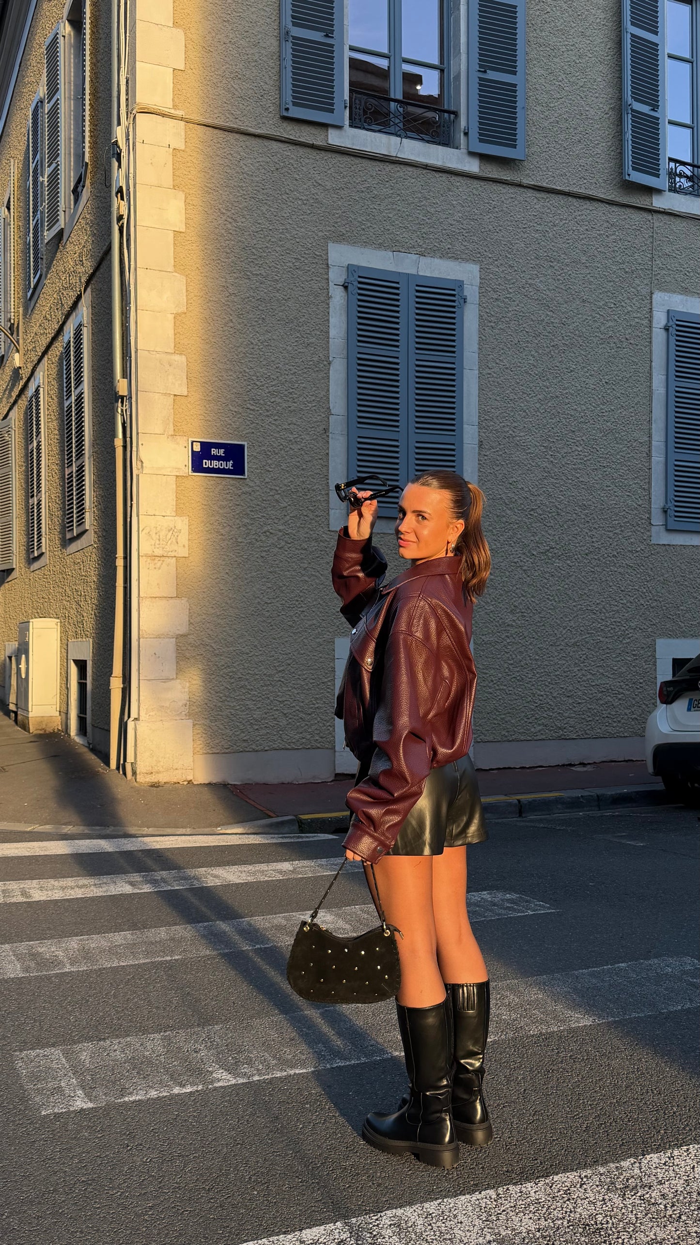 VESTE MORGANE BORDEAUX