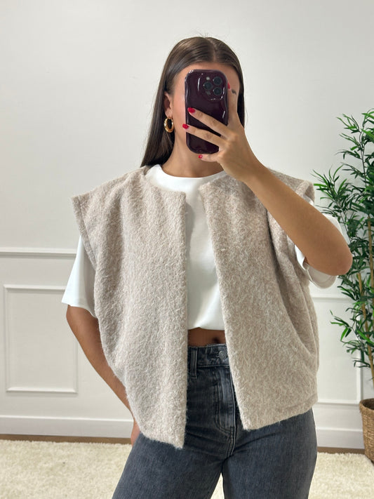 GILET JOANNA ÉCRU