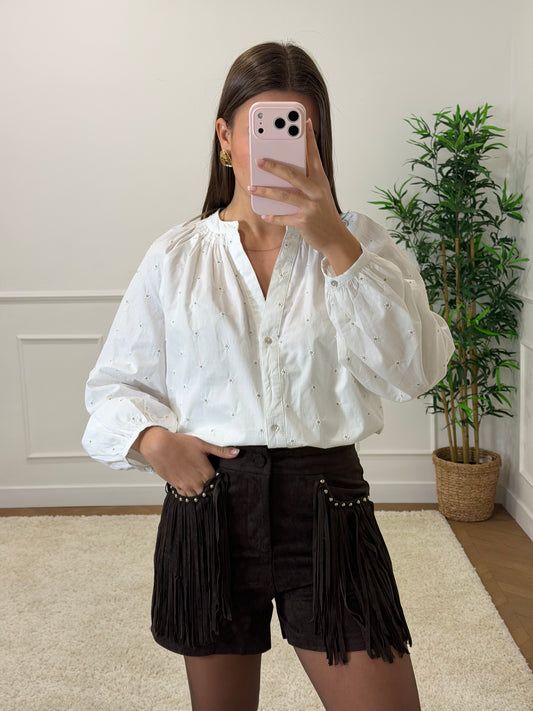 SHORT À FRANGES