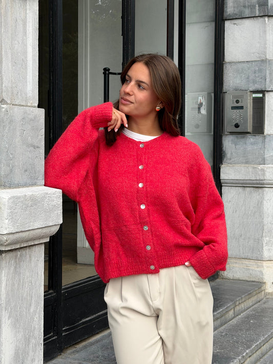 CARDIGAN LÉO CORAIL