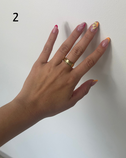 6 BAGUES MAMAN - dorée