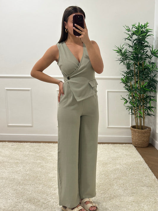 COMBINAISON TERRY KAKI