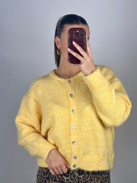 CARDIGAN LÉO JAUNE