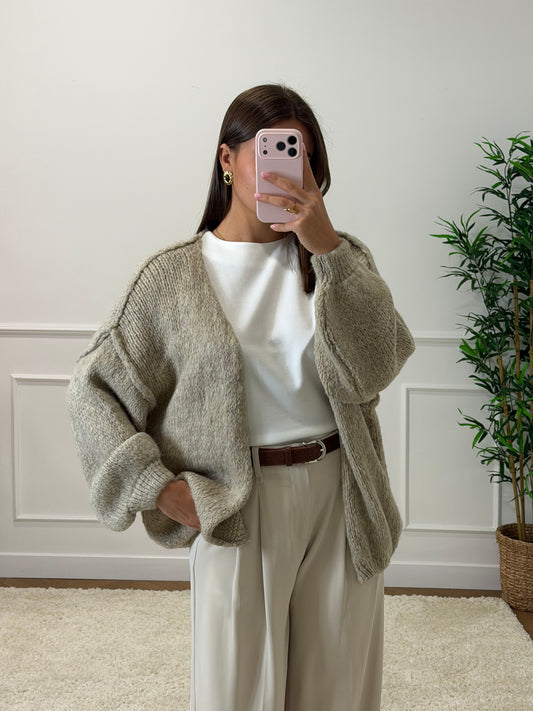 GILET CAPUCINE BEIGE