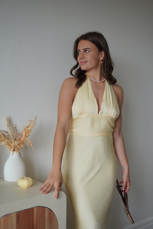 ROBE CARLA JAUNE
