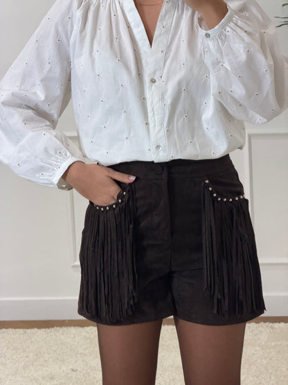 SHORT À FRANGES
