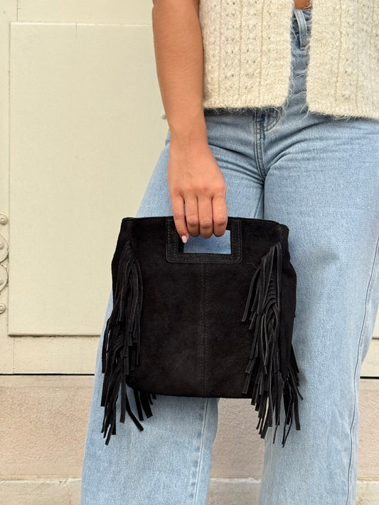 SAC À FRANGE NOIR