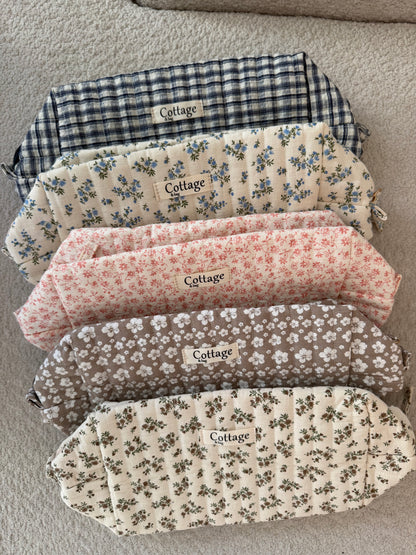 TROUSSE DE TOILETTE VICHY BLEU XL
