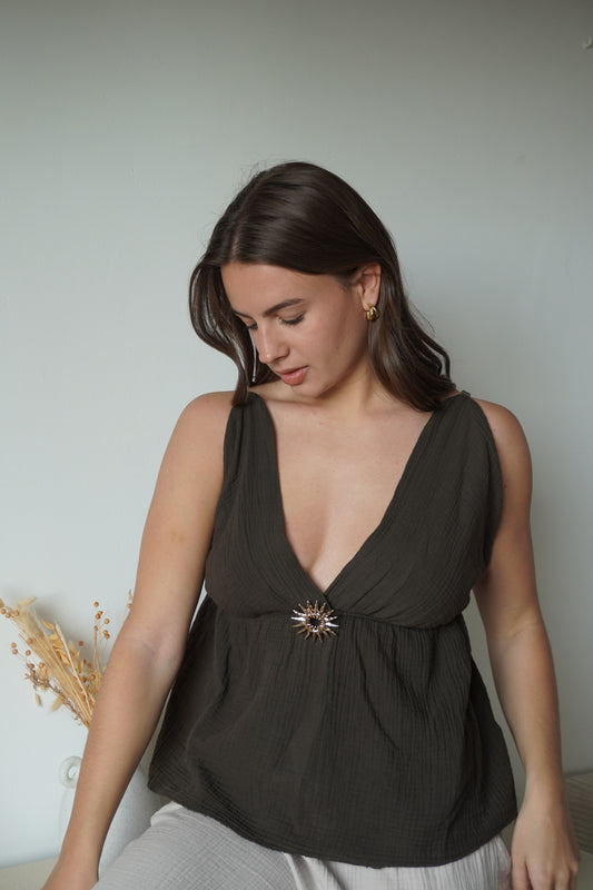 TOP LEAH CHOCO