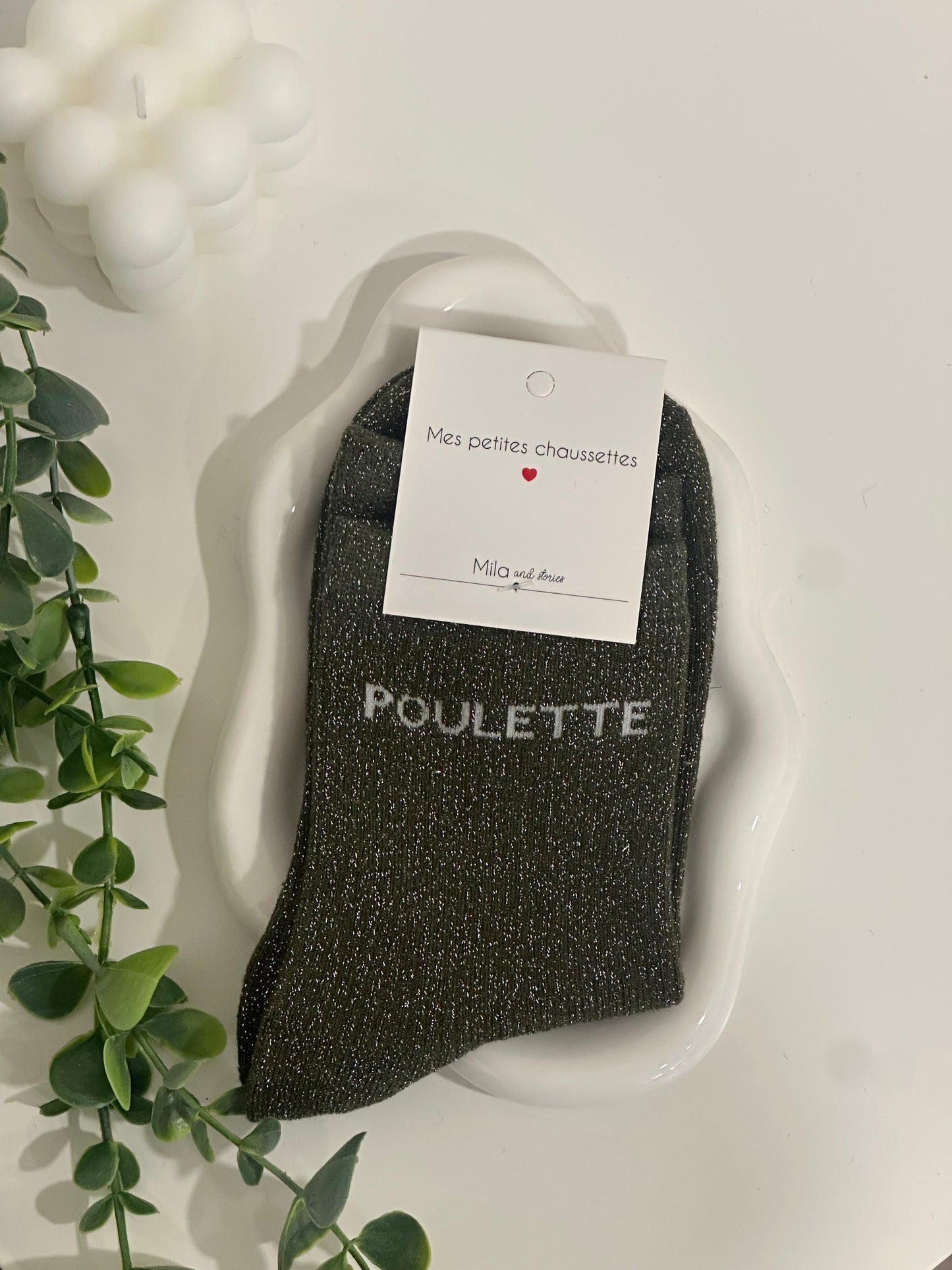 CHAUSSETTES À PAILLETTE POULETTE