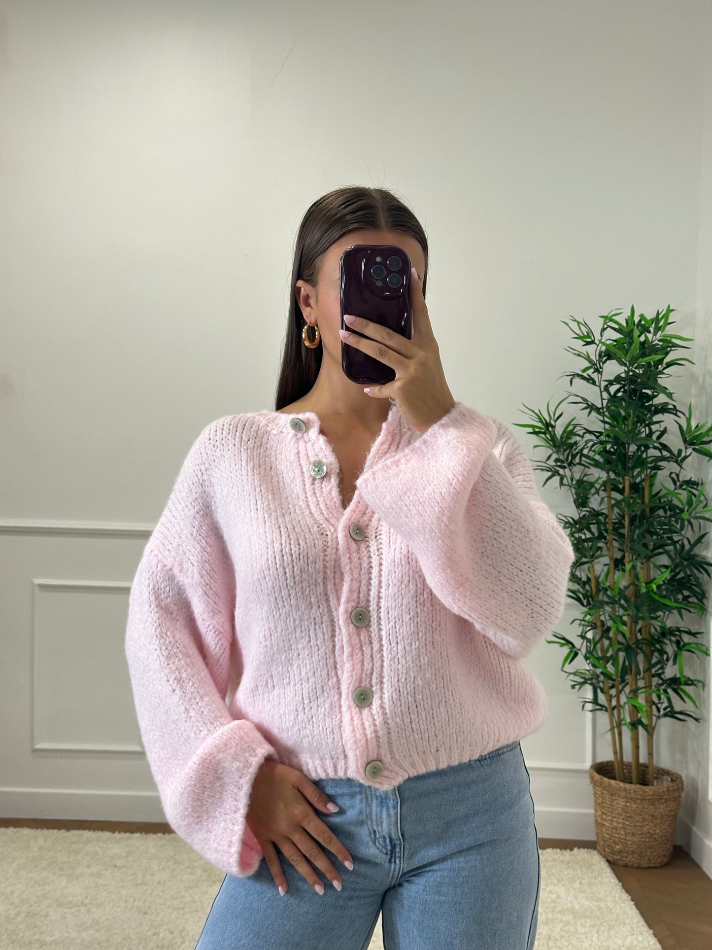 GILET LÉANDRA ROSE CLAIR