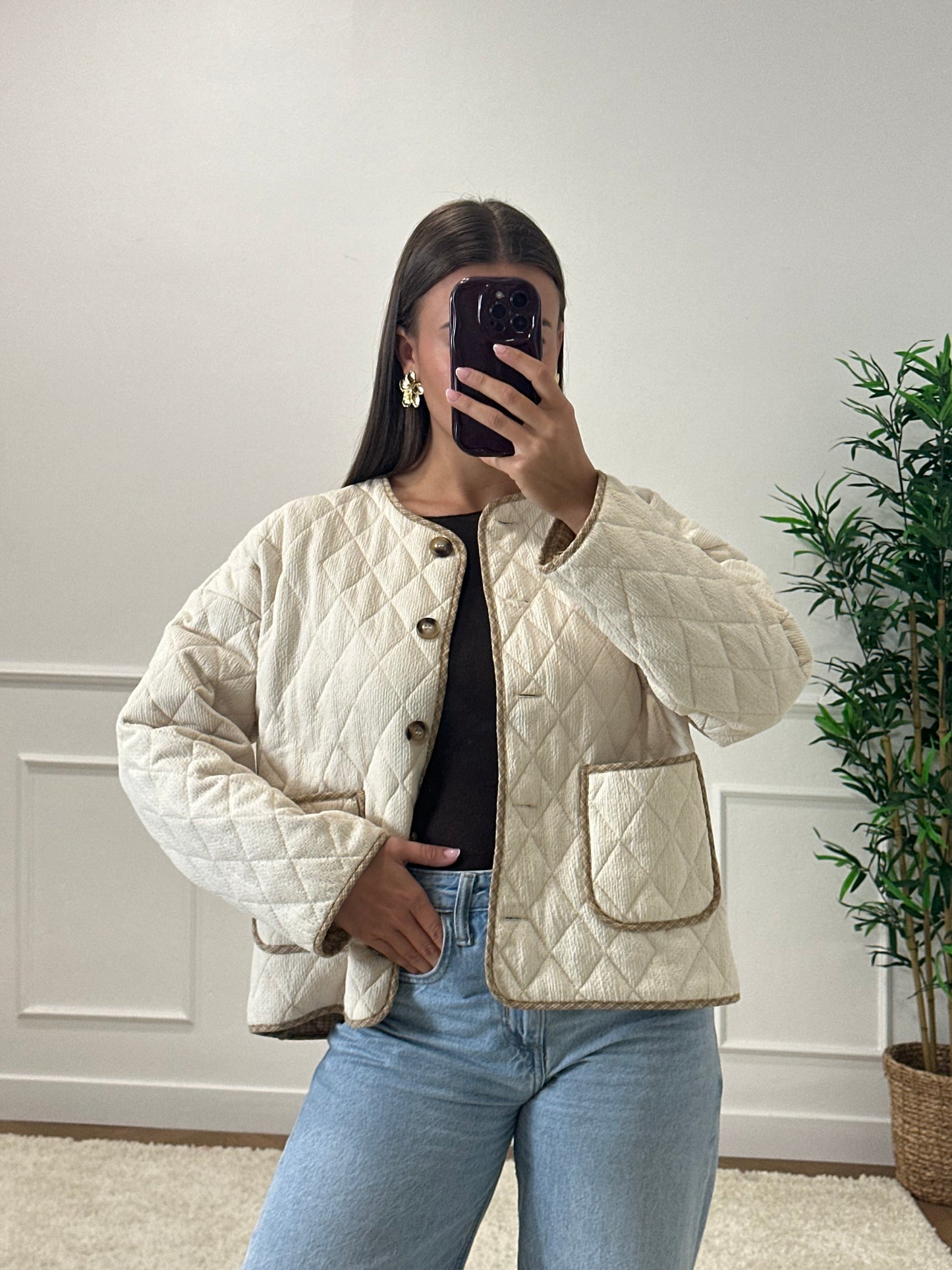 VESTE MATELASSÉ BEIGE