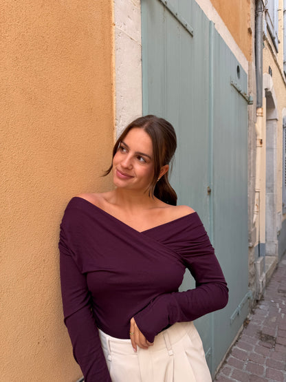 TOP ASYMÉTRIQUE PRUNE
