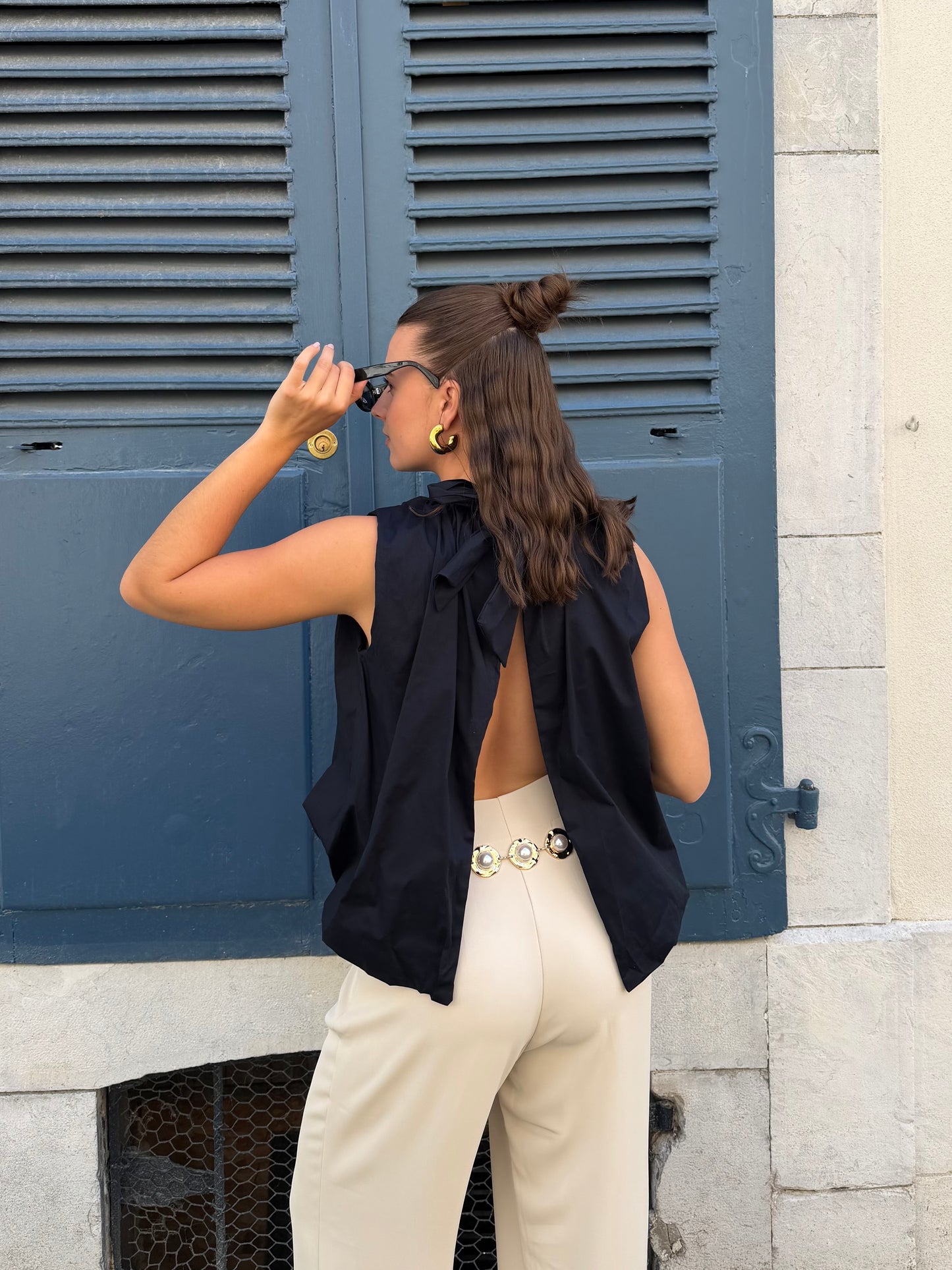 BLOUSE MANON BLEU MARINE