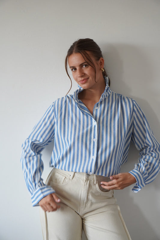 CHEMISE ANNIE BLEU