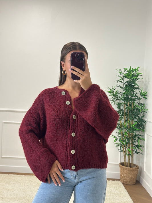 GILET LÉANDRA BORDEAUX