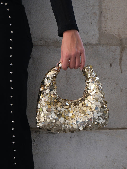 SAC À SEQUINS DORÉ