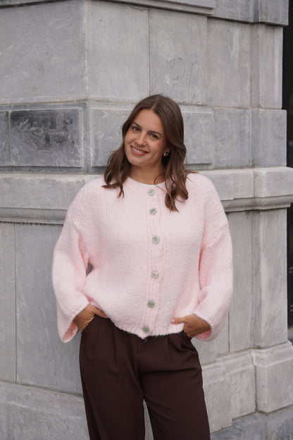 GILET LÉANDRA ROSE CLAIR