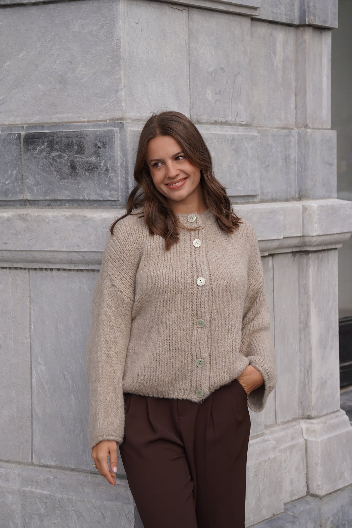GILET LÉANDRA BEIGE