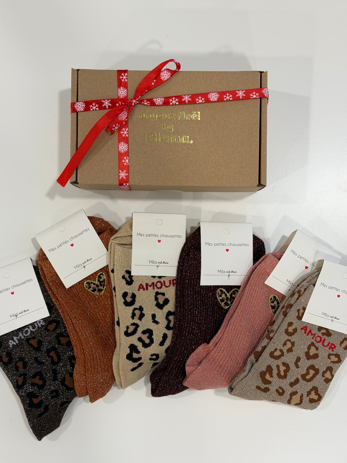 BOX NOËL MOTIF LÉOPARD