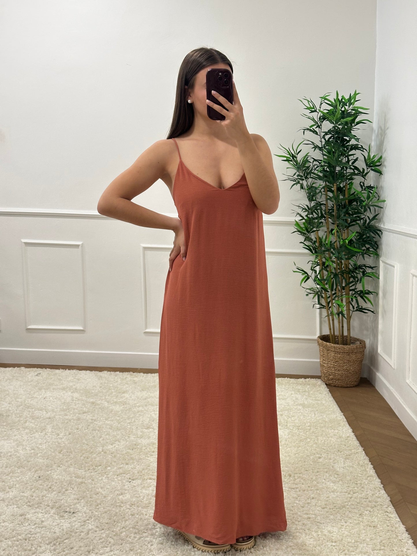 ROBE LEANNE TERRACOTA