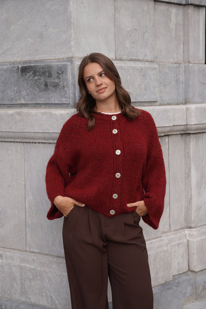 GILET LÉANDRA BORDEAUX