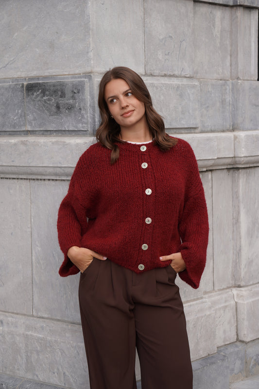 GILET LÉANDRA BORDEAUX