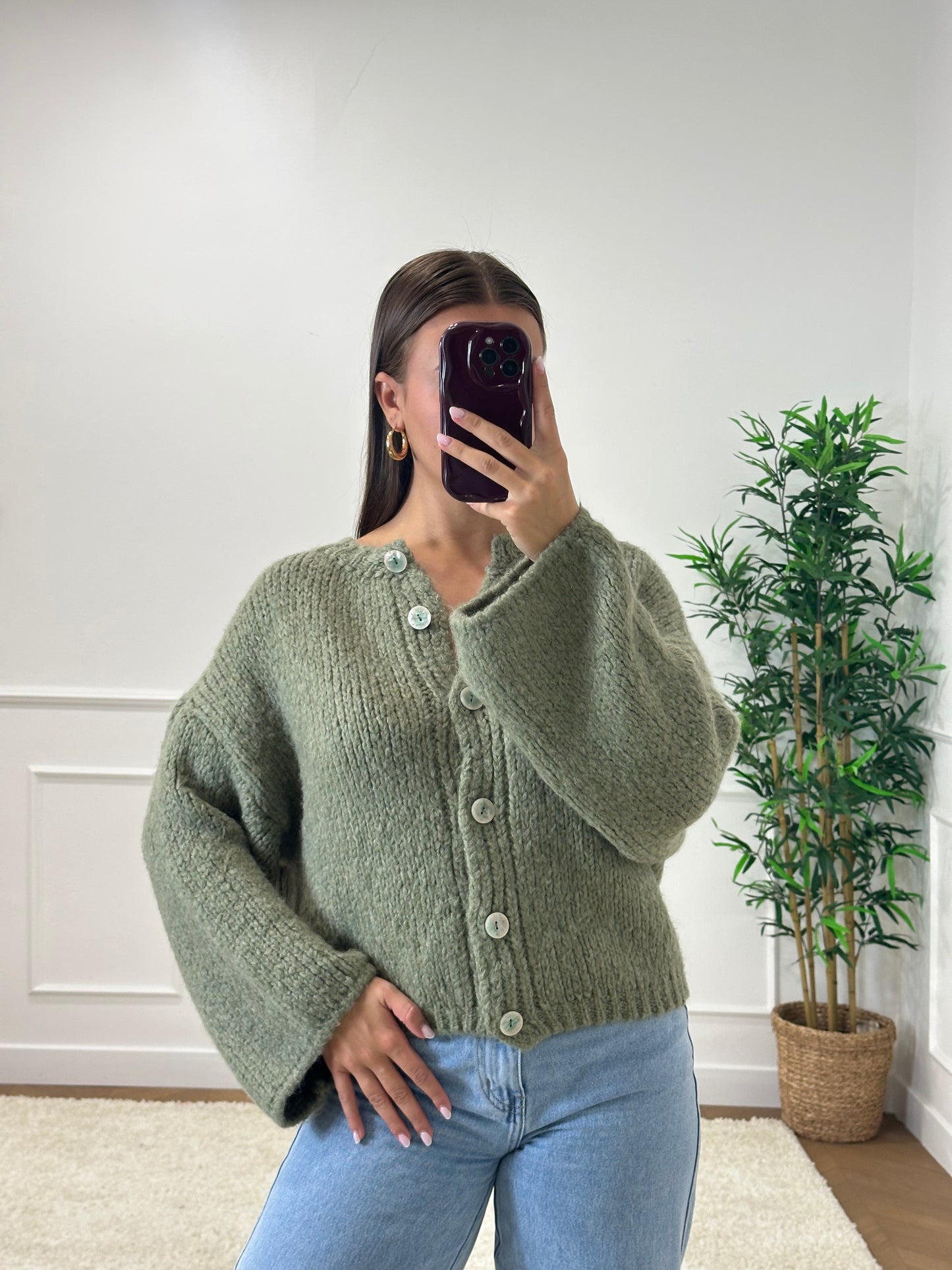 GILET LÉANDRA KAKI CLAIR