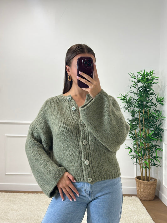 GILET LÉANDRA KAKI CLAIR