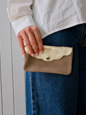 POCHETTE TAUPE