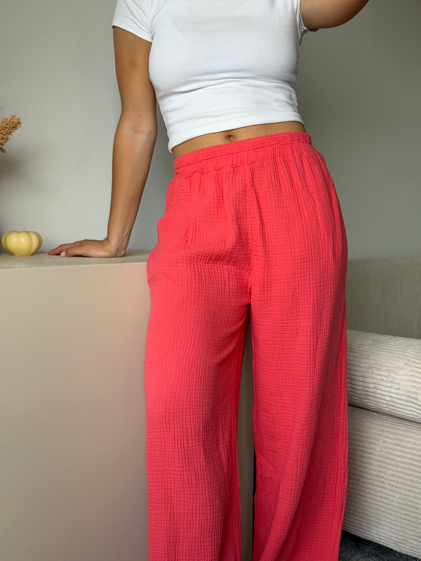 PANTALON IDOIA CORAIL