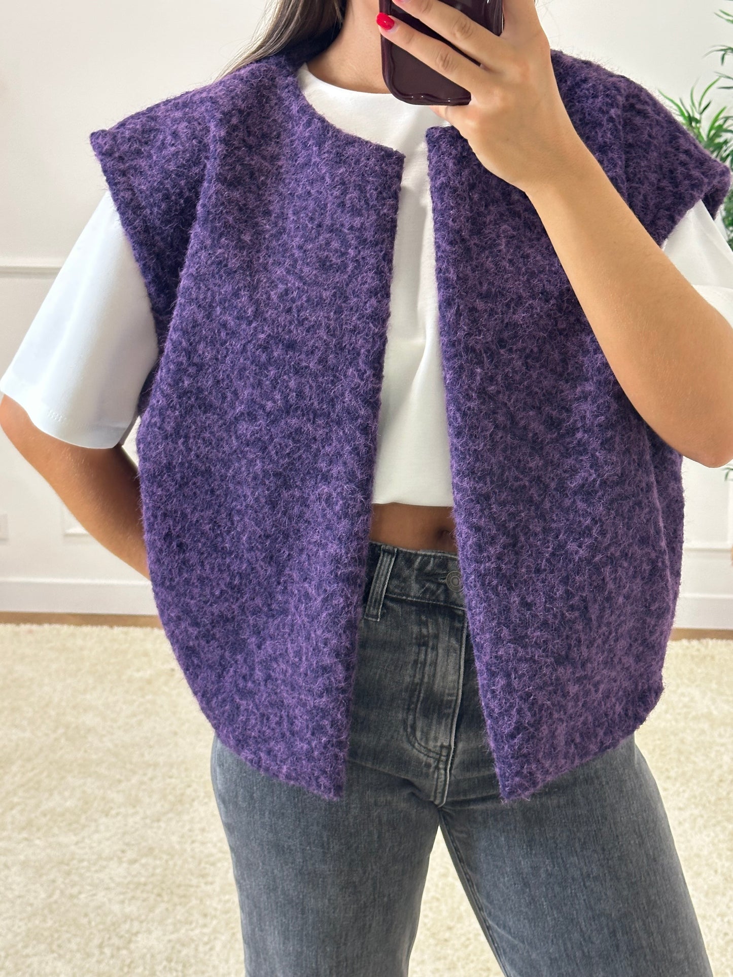 GILET JOANNA VIOLET