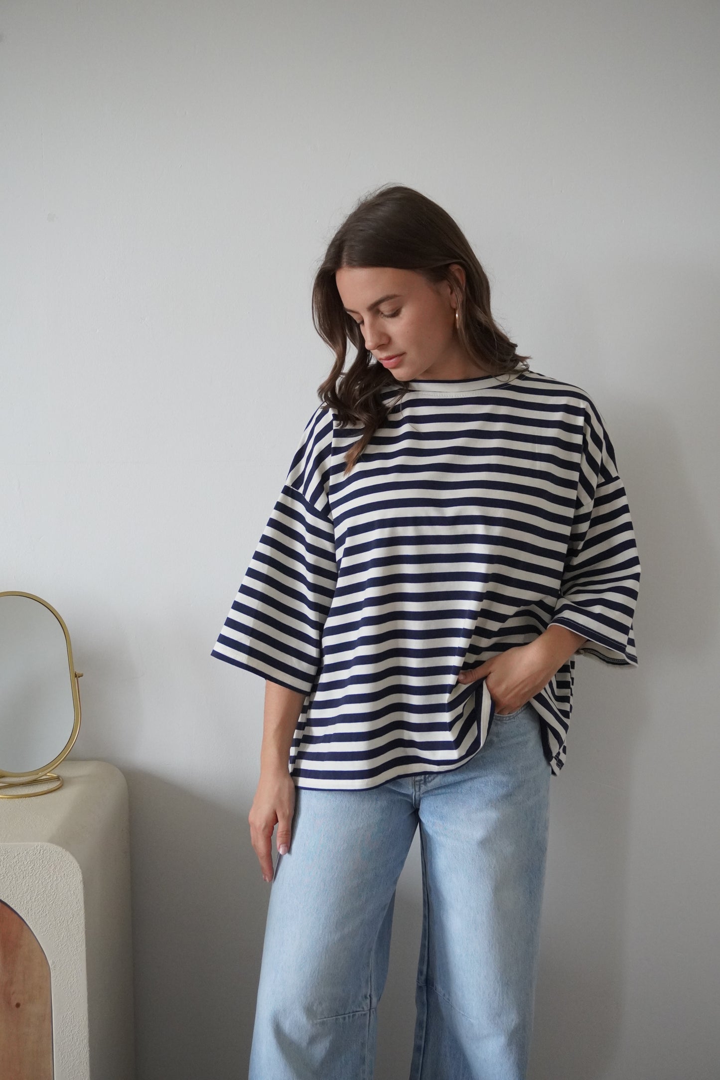 T-SHIRT SOLEIL BLEU MARINE