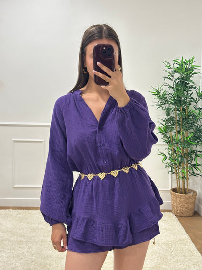 COMBINAISON VIOLETTE