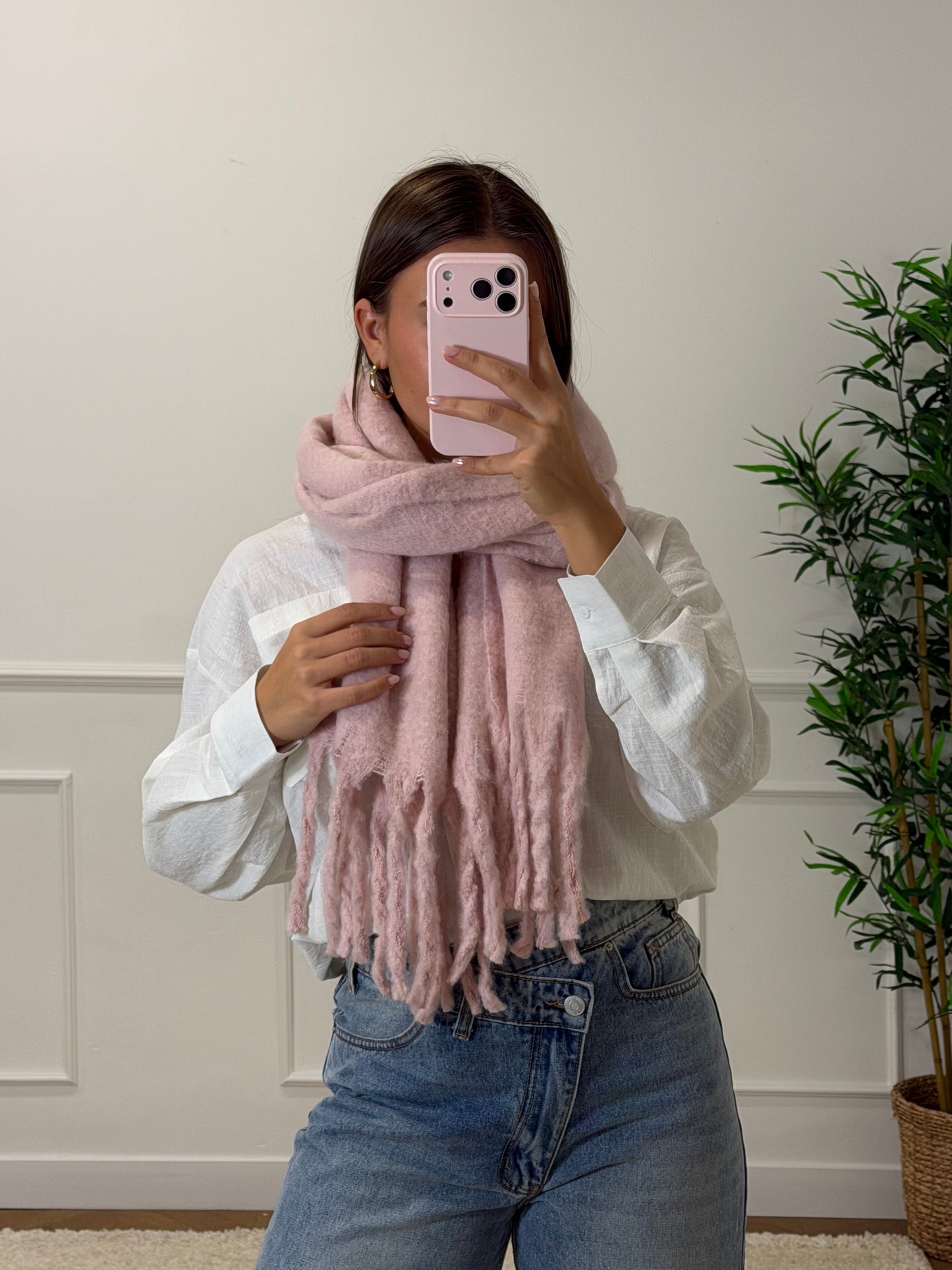 ÉCHARPE ROSE BÉBÉ