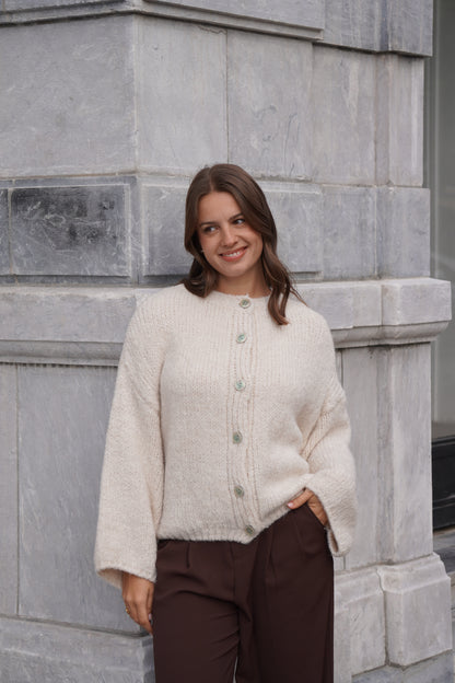 GILET LÉANDRA ÉCRU