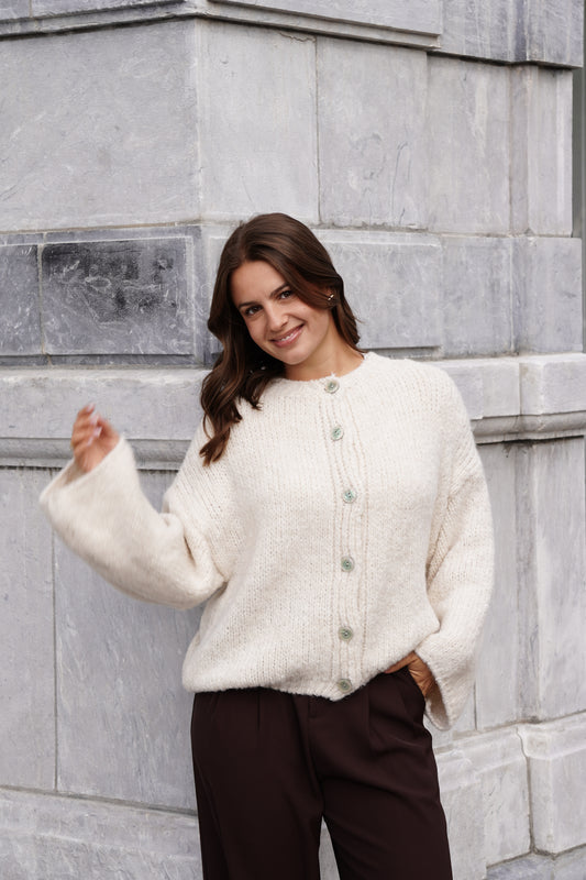 GILET LÉANDRA ÉCRU