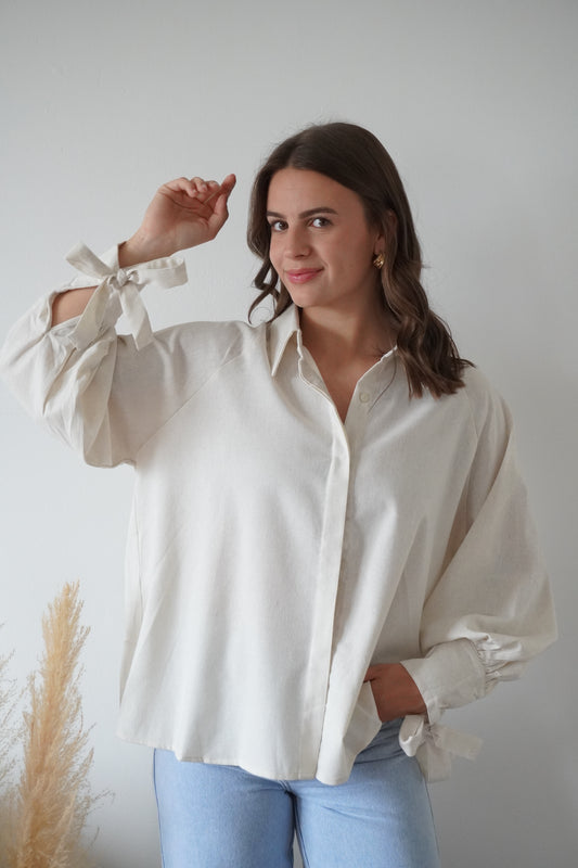 CHEMISE EN LIN BEIGE