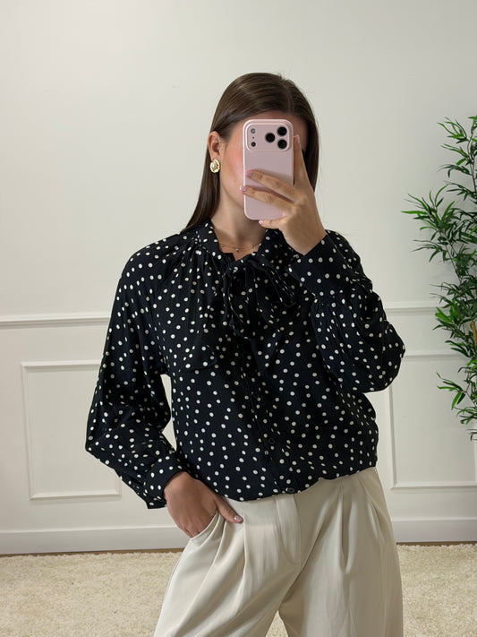 BLOUSE À POIS