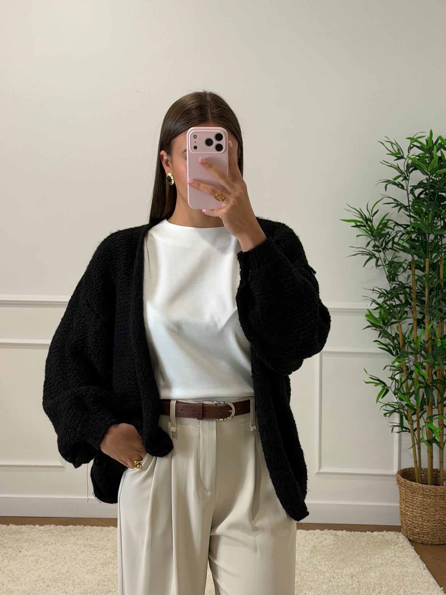 GILET CAPUCINE NOIR