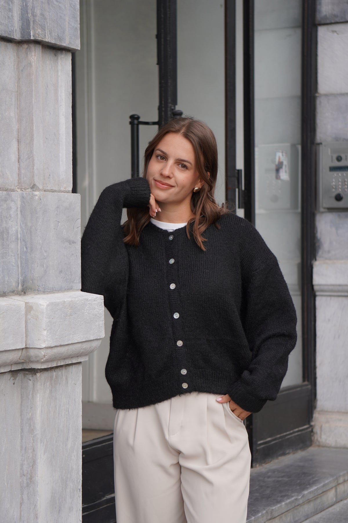 CARDIGAN LÉO NOIR
