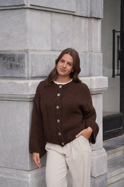 GILET LÉANDRA CHOCO