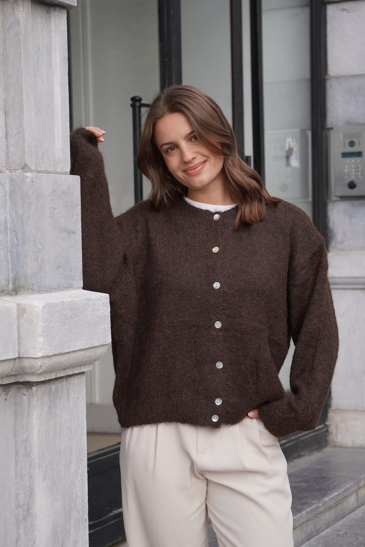 CARDIGAN LÉO CHOCO