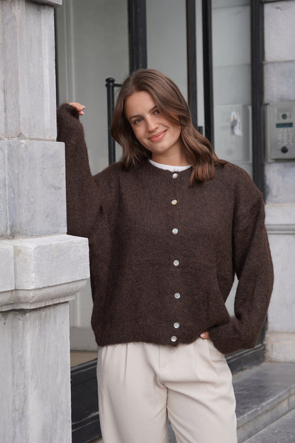 CARDIGAN LÉO CHOCO