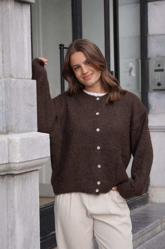 CARDIGAN LÉO CHOCO