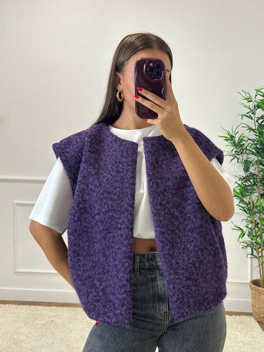 GILET JOANNA VIOLET