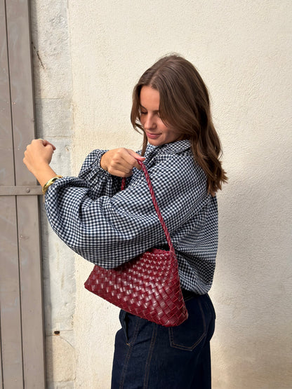 SAC FANNY BORDEAUX (réassort dans 10j activez les notifications de retour en stock)