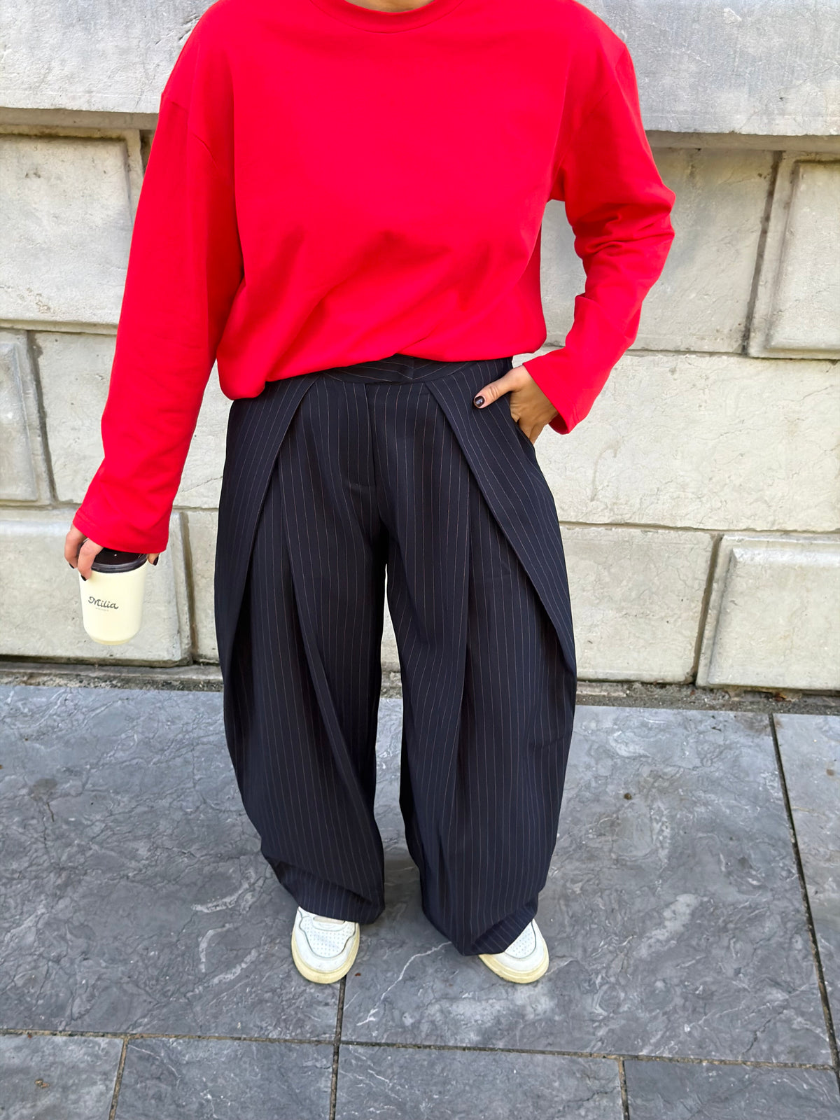 PANTALON NEYA BLEU MARINE